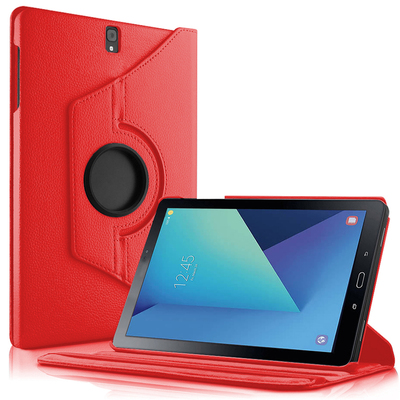 Microsonic Samsung Galaxy Tab S3 T820 360 Stand Dönerli Kılıf Kırmızı