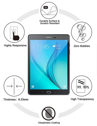 Microsonic Samsung Galaxy Tab S3 T820 Temperli Cam Ekran Koruyucu Film
