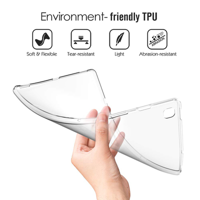 Microsonic Samsung Galaxy Tab S5E T720 Kılıf Transparent Soft Beyaz