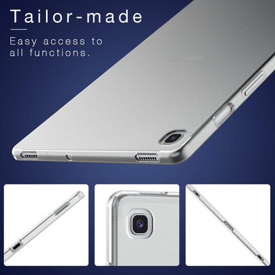 Microsonic Samsung Galaxy Tab S5E T720 Kılıf Transparent Soft Beyaz