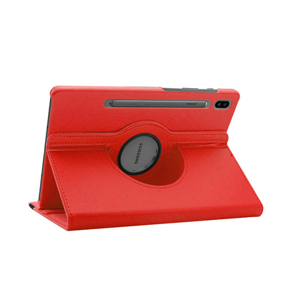 Microsonic Samsung Galaxy Tab S6 T860 360 Stand Dönerli Kılıf Kırmızı
