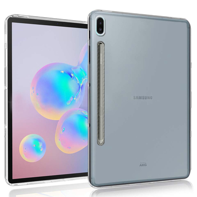 Microsonic Samsung Galaxy Tab S6 T860 Kılıf Transparent Soft Beyaz