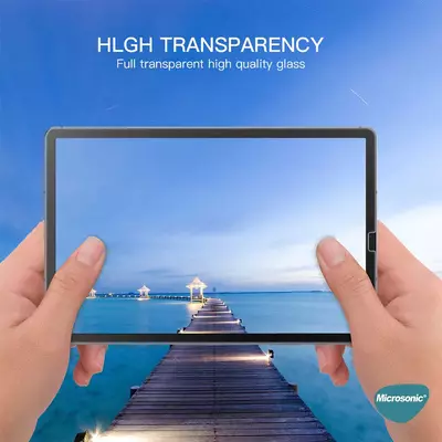 Microsonic Samsung Galaxy Tab S7 FE LTE T737 Tempered Glass Cam Ekran Koruyucu