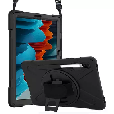 Microsonic Samsung Galaxy Tab S9 FE+ Kılıf Heavy Defender Siyah