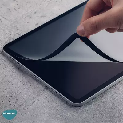 Microsonic Samsung Galaxy Tab S9 FE Tam Kaplayan Ekran Koruyucu Siyah