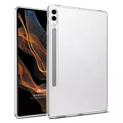 Microsonic Samsung Galaxy Tab S9 Plus X810 Kılıf Transparent Soft Şeffaf