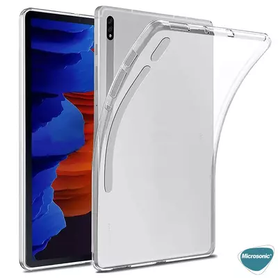Microsonic Samsung Galaxy Tab S9 Ultra X910 Kılıf Transparent Soft Şeffaf
