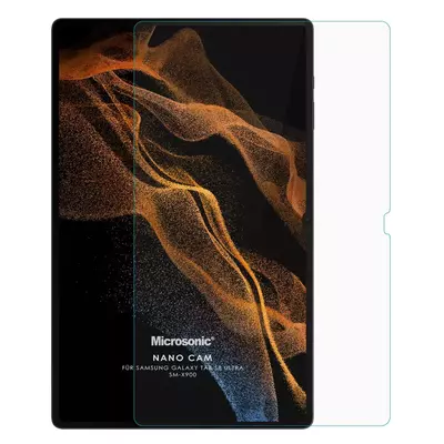 Microsonic Samsung Galaxy Tab S9 Ultra X910 Nano Glass Cam Ekran Koruyucu