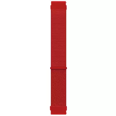 Microsonic Samsung Galaxy Watch 3 41mm Hasırlı Kordon Woven Sport Loop Kırmızı