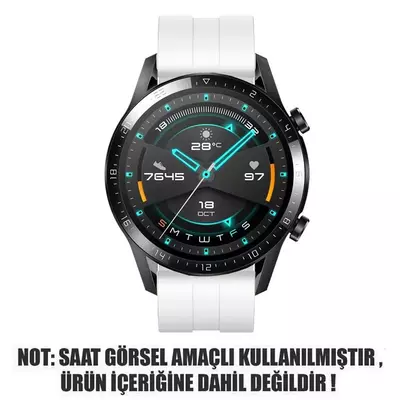 Microsonic Samsung Galaxy Watch 3 41mm Kordon, Silicone RapidBands Beyaz