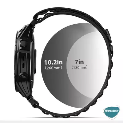 Microsonic Samsung Galaxy Watch 3 45mm Kordon Alpine Loop Bej