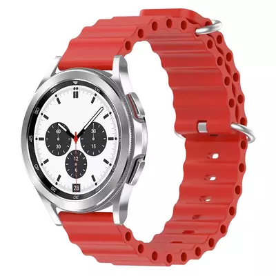 Microsonic Samsung Galaxy Watch 3 45mm Kordon Ocean Band Kırmızı