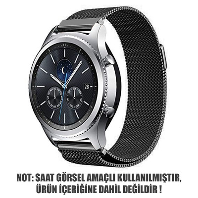 Microsonic Samsung Galaxy Watch 3 45mm Milanese Loop Kordon Siyah