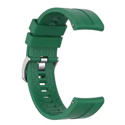 Microsonic Samsung Galaxy Watch 4 Classic 46mm Kordon, Silicone RapidBands Koyu Yeşil