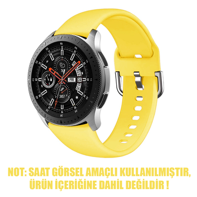 Microsonic Samsung Galaxy Watch 42mm Silikon Kordon Sarı