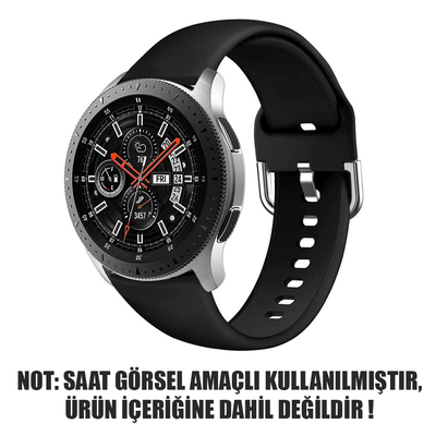 Microsonic Samsung Galaxy Watch 42mm Silikon Kordon Siyah