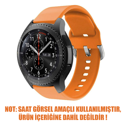 Microsonic Samsung Galaxy Watch 46mm Silikon Kordon Turuncu