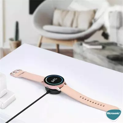 Microsonic Samsung Galaxy Watch 5 40mm Manyetik USB Şarj Kablosu Siyah