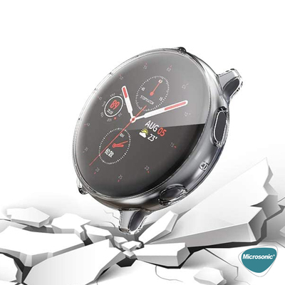 Microsonic Samsung Galaxy Watch Active 2 40mm Kılıf 360 Full Round Soft Silicone Şeffaf