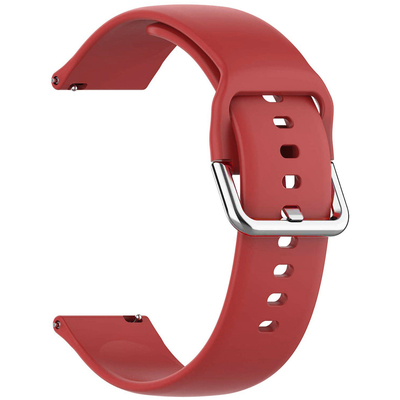 Microsonic Samsung Galaxy Watch Active 2 Silikon Kordon Kırmızı