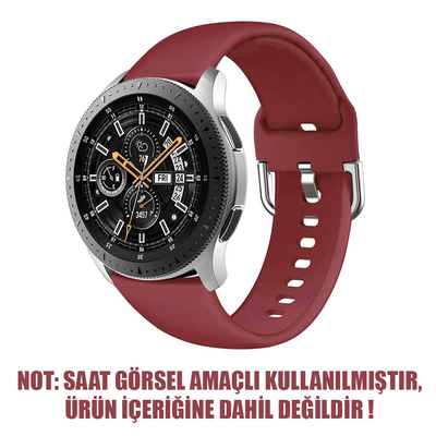 Microsonic Samsung Galaxy Watch Active 2 Silikon Kordon Kırmızı