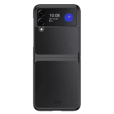 Microsonic Samsung Galaxy Z Flip 3 Kılıf Shell Platinum Siyah