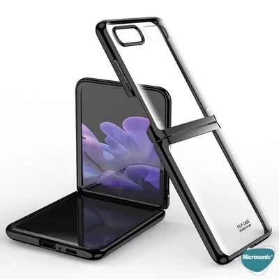 Microsonic Samsung Galaxy Z Flip Kılıf Shell Platinum Siyah
