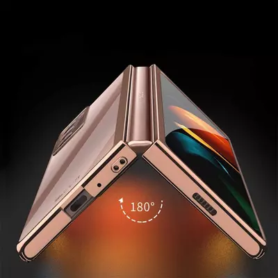 Microsonic Samsung Galaxy Z Fold 2 Kılıf Shell Platinum Gold