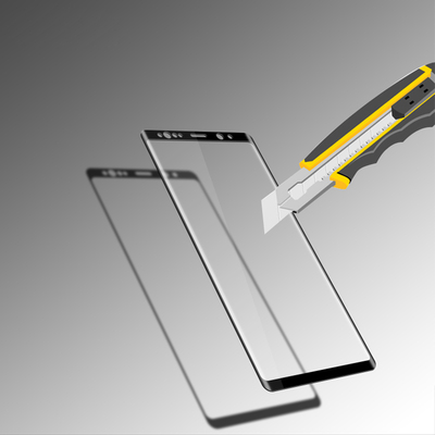 Microsonic Samsung Note 9 Kavisli Temperli Cam Ekran Koruyucu Film Şeffaf