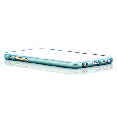 Microsonic Slim Kılıf Transparent Soft iPhone 6 Plus (5.5'') Kılıf Transparent Soft Mavi