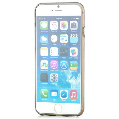 Microsonic Slim Kılıf Transparent Soft iPhone 6 Plus (5.5'') Kılıf Transparent Soft Siyah