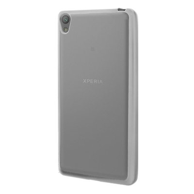 Microsonic Sony Xperia E5 Kılıf Skyfall Transparent Clear Gümüş
