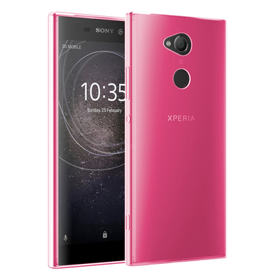 Microsonic Sony Xperia L2 Kılıf Transparent Soft Pembe