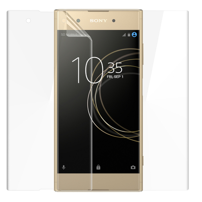 Microsonic Sony Xperia XA1 Plus Ekran Koruyucu Film Seti - Ön ve Arka