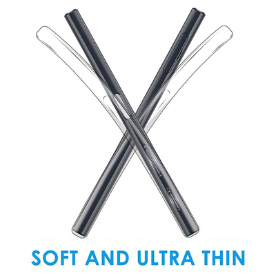 Microsonic Sony Xperia XA1 Kılıf Transparent Soft Beyaz