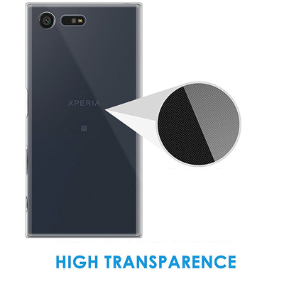 Microsonic Sony Xperia XA1 Kılıf Transparent Soft Siyah
