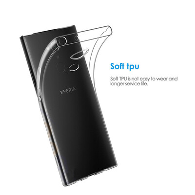 Microsonic Sony Xperia XA2 Kılıf Transparent Soft Siyah