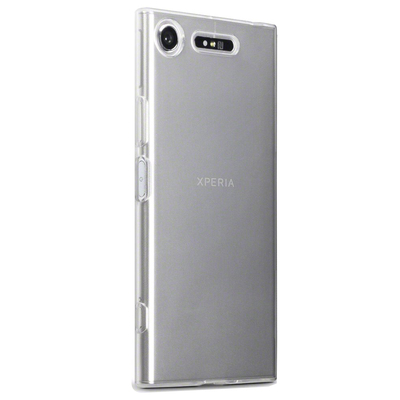 Microsonic Sony Xperia XZ1 Kılıf Transparent Soft Beyaz