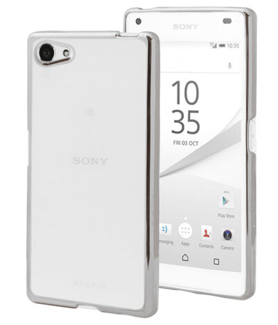 Microsonic Sony Xperia Z5 Compact Kılıf Skyfall Transparent Clear Gümüş