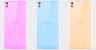 Microsonic HTC Desire 816 Kılıf Transparent Soft Pembe