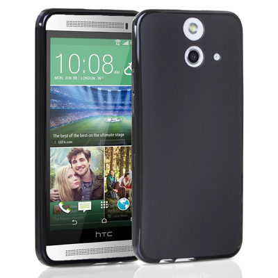 Microsonic HTC One E8 Kılıf Transparent Soft Siyah