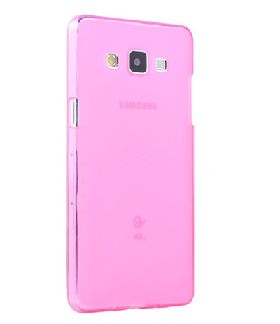 Microsonic Samsung Galaxy A7 Kılıf Transparent Soft Pembe