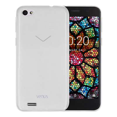 Microsonic Vestel Venüs E2 Plus Kılıf Transparent Soft Beyaz