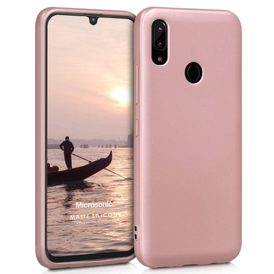 Microsonic Vestel Venüs E5 Kılıf Matte Silicone Rose Gold