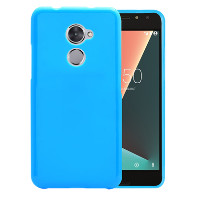Microsonic Vodafone Smart N8 Kılıf Transparent Soft Mavi