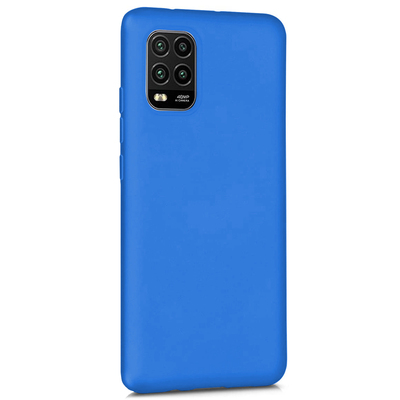 Microsonic Xiaomi Mi 10 Lite Kılıf Matte Silicone Mavi