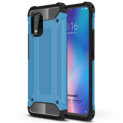 Microsonic Xiaomi Mi 10 Lite Kılıf Rugged Armor Mavi