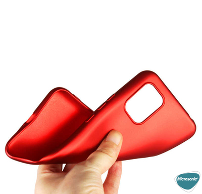 Microsonic Xiaomi Mi 10 Lite Zoom Kılıf Matte Silicone Kırmızı