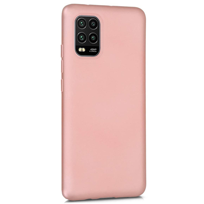 Microsonic Xiaomi Mi 10 Lite Zoom Kılıf Matte Silicone Rose Gold