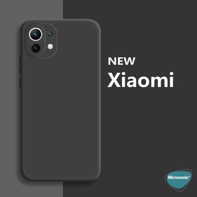 Microsonic Xiaomi Mi 11 Lite Kılıf Matte Silicone Siyah